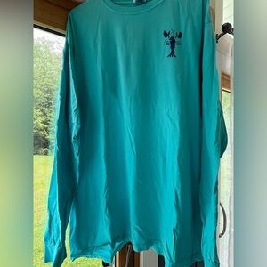 Comfort Colors Turquoise Blue Long Sleeve Tee
